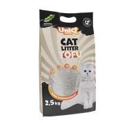 UNIQ PETS Litière pour chat TOFU biodégradable 2,5 kg naturelle