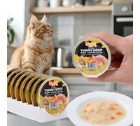 UNIQ PETS ROYAL CHICKEN PÂTE POUR CHATS, bouillon de poulet et de légumes, 30 g x 8 pièces