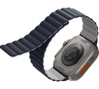 Uniq Revix Bracelet magnétique réversible pour Apple Watch 42/44/45/Ultra 49mm bleu/gris