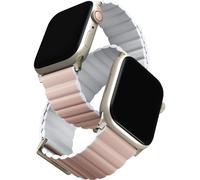 Uniq Revix Premium Edition Bracelet magnétique réversible pour Apple Watch 49/45/44/42mm rose/blanc