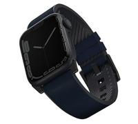 Uniq Uniq Bracelet cuir Straden Waterproof Watch Series 1 á 10 / SE / Ultra (2) (44/45/46/49 mm) Bleu de Prusse Bleu