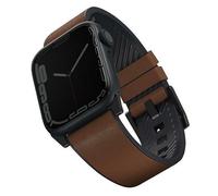 UNIQ Straden Apple Watch 4/5/6/7/SE/8/9/Ultra 44/45/49mm Bracelet cuir hybride marron