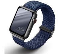 Uniq Strap Aspen Case pour Apple Watch 44/42/45 mm série 1/2/3/4/5/6/7/8/9/SE/SE2 tressée - Bleu Étui pour téléphone portable
