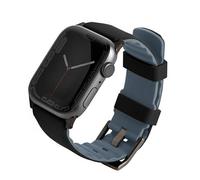 Uniq Strap Linus Apple Watch Series 1/2/3/4/5/6/7/8/9/Se/Se2/Ultra/Ultra 2 42/44/45/49Mm. Airosoft Silicone Black/Midnight Black
