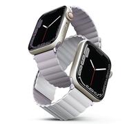 Uniq Strap Revix Apple Watch Series 4/5/6/7/8/Se/Se2/Ultra 42/44/45Mm. Magnétique Réversible Lilas-Blanc/Lilas-Blanc