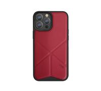 UNIQ TRANSFORMA - Coque de Protection Anti-Choc Rouge corail avec Support Réglable (iPhone 13 Pro Max )