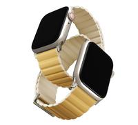 Uniq Uniq Bracelet double face Revix Premium Edition Watch Series 1 á 10 / SE / Ultra (2) (44/45/46/49 mm) Ivoire/Jaune Canari Multicolore