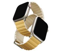 Uniq Uniq Bracelet double face Revix Premium Edition Watch Series 1 á 9 / SE (38/40/41 mm) | Series 10 (42 mm) Ivoire/Jaune Canari Multicolore