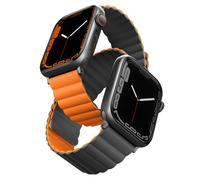 Uniq Uniq Bracelet double face Revix Watch Series 1 á 10 / SE / Ultra (2) (44/45/46/49 mm) Charcoal (Grey/Orange) Multicolore