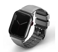 Uniq Uniq Bracelet Linus en silicone AiroSoft™ Watch Series 1 á 10 / SE / Ultra (2) (44/45/46/49 mm) Gris Craie Gris