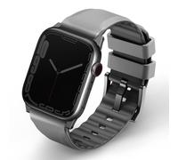Uniq Uniq Bracelet Linus en silicone AiroSoft™ Watch Series 1 á 9 / SE (38/40/41 mm) | Series 10 (42 mm) Gris Craie Gris