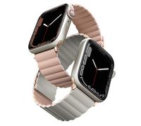 Uniq Uniq Bracelet Revix réversible Watch Series 1 t/m 9 / SE (38/40/41 mm) | Series 10 / 11 (42 mm) Blush Pink / Beige Multicolore
