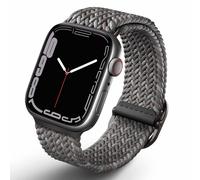 Uniq Uniq Bracelet tressé Aspen Designer Edition Watch Series 1 á 10 / SE / Ultra (2) (44/45/46/49 mm) Gris Galet Gris