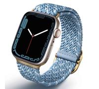 Uniq Uniq Bracelet tressé Aspen Designer Edition Watch Series 1 á 9 / SE (38/40/41 mm) | Series 10 (42 mm) Bleu Céruléen Bleu clair