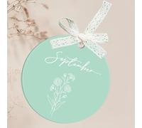 Uniqicon 12 Pièces Disque Acrylique Menthe Vierges pour Artisanat, Boules Plates De 3 mm 1/8 Pouce pour DIY Porte-Clés Uniques, Étiquette Cadeau, Décoration De Table De Mariage, Décoration De Fête