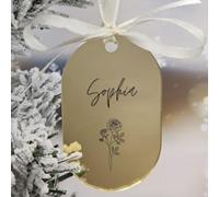 Uniqicon 20pcs Ornements Ovales en Acrylique Miroir Doré, Ornements Acryliques Vierges De 3 mm pour Artisanat, Ornements Plats Extra Épais De 1/8 Pouce pour Porte-Clés DIY, Étiquette Cadeau DIY