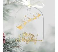 Uniqicon 25pcs Feuille Acrylique Ovale Transparente, Ornements Plats pour Artisanat, Acrylique Ornements Transparent De 3 mm pour Décoration De Bricolage, Signe, Nourriture, Banquet