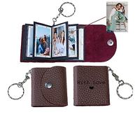 uniqicon Porte-Clés Photo Personnalisé Mini,Petit Souvenir Photo En Cuir Personnalisé,Album Photo Personnalisé Porte-Clés Mini La Famille,Le Petit Ami,Les Couples,Les Chiens,Les Amis 201811209