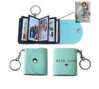 uniqicon Porte-Clés Photo Personnalisé Mini,Petit Souvenir Photo En Cuir Personnalisé,Album Photo Personnalisé Porte-Clés Mini La Famille,Le Petit Ami,Les Couples,Les Chiens,Les Amis 201811209