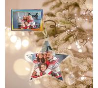 Uniqicon Premier Noel Bebe Décoration Étoile, 2025 Décorations du Sapin De Noël avec Photos, Décoration De Noël Intérieur, Petits Cadeaux De Noel