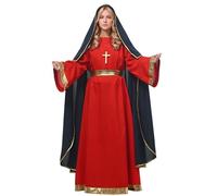 UniqKaliber Costume de la Vierge Marie Halo pour femme, costume de crèche de Noël pour adultes, costume biblique