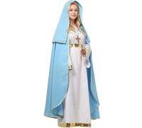 UniqKaliber Costume de la Vierge Marie pour femme - Costume biblique pour crèche de Noël, Halloween