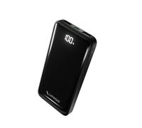 UNIQO Power LCD 10K - Power Delivery 22,5 W (PD 3.0 PPS), PowerBank 10.000mAh, Ecran LCD, USB-C, USB-A, Batterie Externe avec Recharge Rapide, Chargeur pour iPhone, Portable de Voyage, Noir