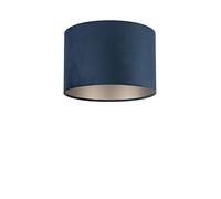 Uniqq Abat-jour en velours bleu roi Ø 30 cm - 20 cm de haut
