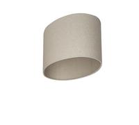 Uniqq Abat-jour ovale beige transparent 35x23cm - 18cm de haut