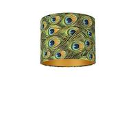 Uniqq Abat-jour velours Paon Ø 40 cm - 30 cm de haut