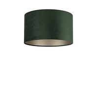 Uniqq Abat-jour velours vert foncé Ø 35 cm - 20 cm de haut