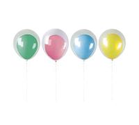 Unique 26420 - Assortiment de Couleurs Néon en Latex et Kit de Ballons Transparents - 1 Pièce (Lot de 1)