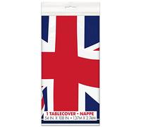 Unique 28793 Nappe en Plastique 2,74 m 1,37 m Union Jack Party Multicolore 2,74 x 1,37 m