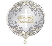Unique 74866 Ballon en aluminium doré pour première communion 45,7 cm | 1 pièce