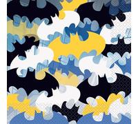 Unique 77512EU Serviettes en papier 16,5 cm Batman Party (lot de 1), multicolore