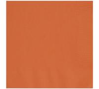 Unique 80771 - Serviettes en Papier - 13cm - Couleur Orange, Paquet de 20 (Lot de 1)