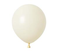 Unique 88203 Lot de 50 ballons en latex Ivoire 30 cm