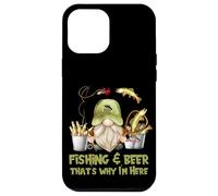 Unique Angler GNOME - Fishing and Beer That`s Why I´m Here Coque pour iPhone 12 Pro Max