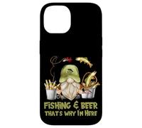 Unique Angler GNOME - Fishing and Beer That`s Why I´m Here Coque pour iPhone 14