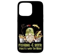 Unique Angler GNOME - Fishing and Beer That`s Why I´m Here Coque pour iPhone 15 Pro Max