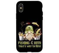 Unique Angler GNOME - Fishing and Beer That`s Why I´m Here Coque pour iPhone X/XS
