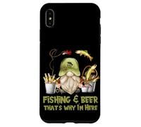 Unique Angler GNOME - Fishing and Beer That`s Why I´m Here Coque pour iPhone XS Max