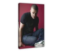 Unique Art Poster sur toile représentant Justin de Timberlake - Décoration murale pour salon, chambre à coucher - 20 x 30 cm
