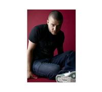 Unique Art - Poster sur toile représentant le chanteur joyeux Justin de Timberlake - Décoration pour chambre à coucher, bureau, chambre - Cadeau - 30 x 45 cm
