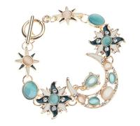 Unique Asymmetry Sun Moon Star Trendy Sun Moon Star Accessoire pour femme avec strass