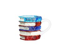 Unique Book-Shaped Glass Mug Coffee Tea Cup Creative Gift For Book Lovers Double Duty Drinkware Decor pour Café(Color2)