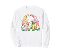 Unique Bunny Ear Gnomes for Women & Gardener for Easter Day Sweatshirt
