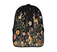 unique cartable grande capacité pour adolescent faune et flore 3d imprimé sac à dos d'école jardin des cerfs de nuit garcon fille sac à dos d'école 2 compartiment-16,pour les voyages les affaires