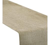 Unique- Chemin de Table en Toile de Jute-1,82 m-1 Pièce (Lot de 1), Uni, 28718, Brown, 5.9'