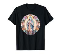 Unique Christian Mom Catholic Saint Pictures of Virgin Mary T-Shirt